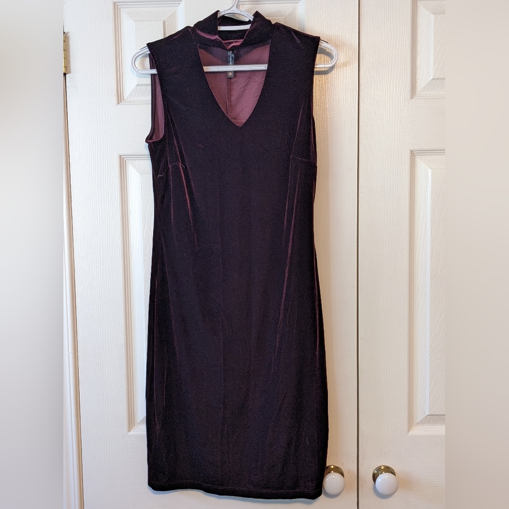 Lori M Collection Cutout Velvet Dress